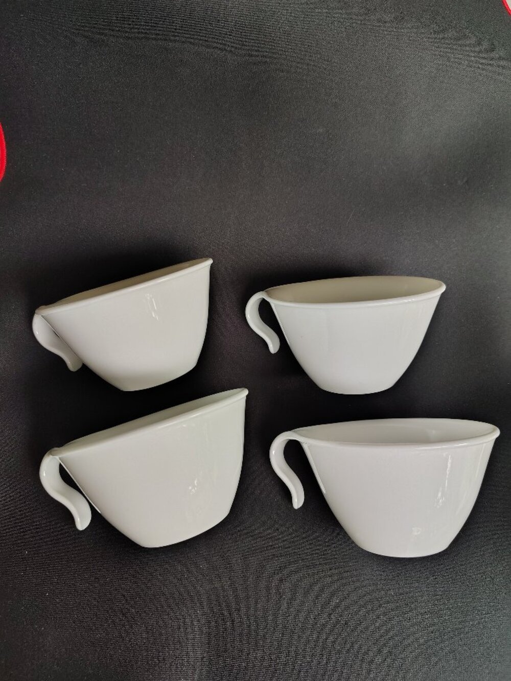 Corelle Winter Frost White Cup With Curved Handles, Set Of 4